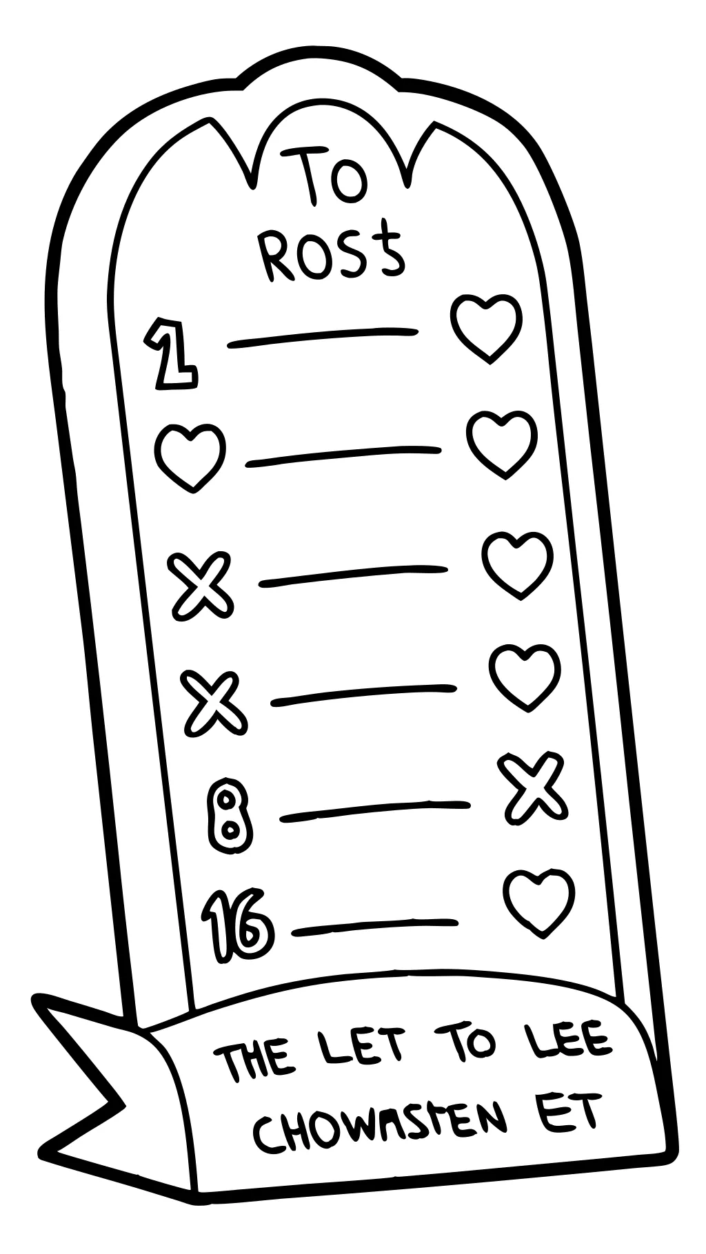 ten commandments coloring pages